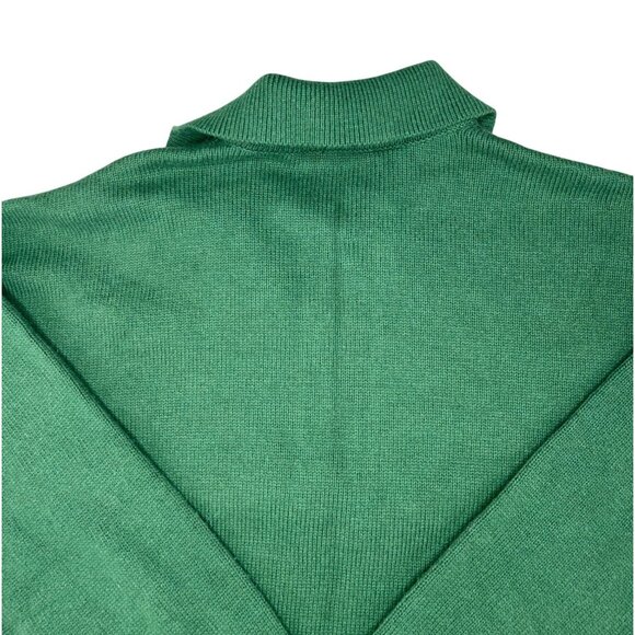 Darling Women Green 3/4 Length Sleeve Collared Knit Sweater Pullover Medium - Picture 10 of 13